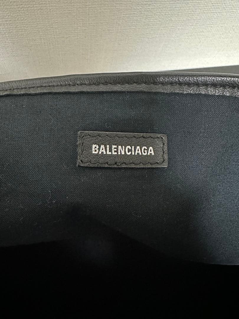 【 BALENCIAGA】バレンシアガ レザー トート バッグ ブラック