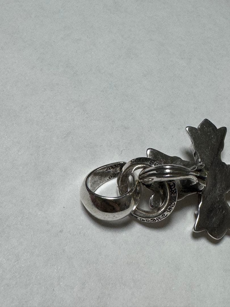 クロムハーツ ダブルCHクロスペンダント with ベイル