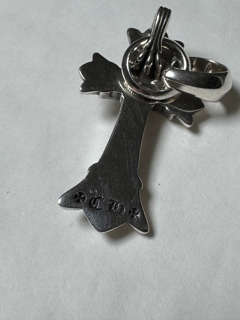 クロムハーツ ダブルCHクロスペンダント with ベイル