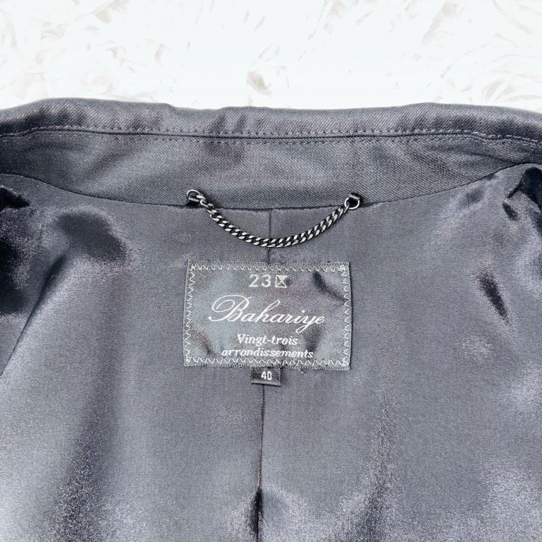 【未使用級】23区tessuti bahariye 高級生地　パンツスーツ　黒