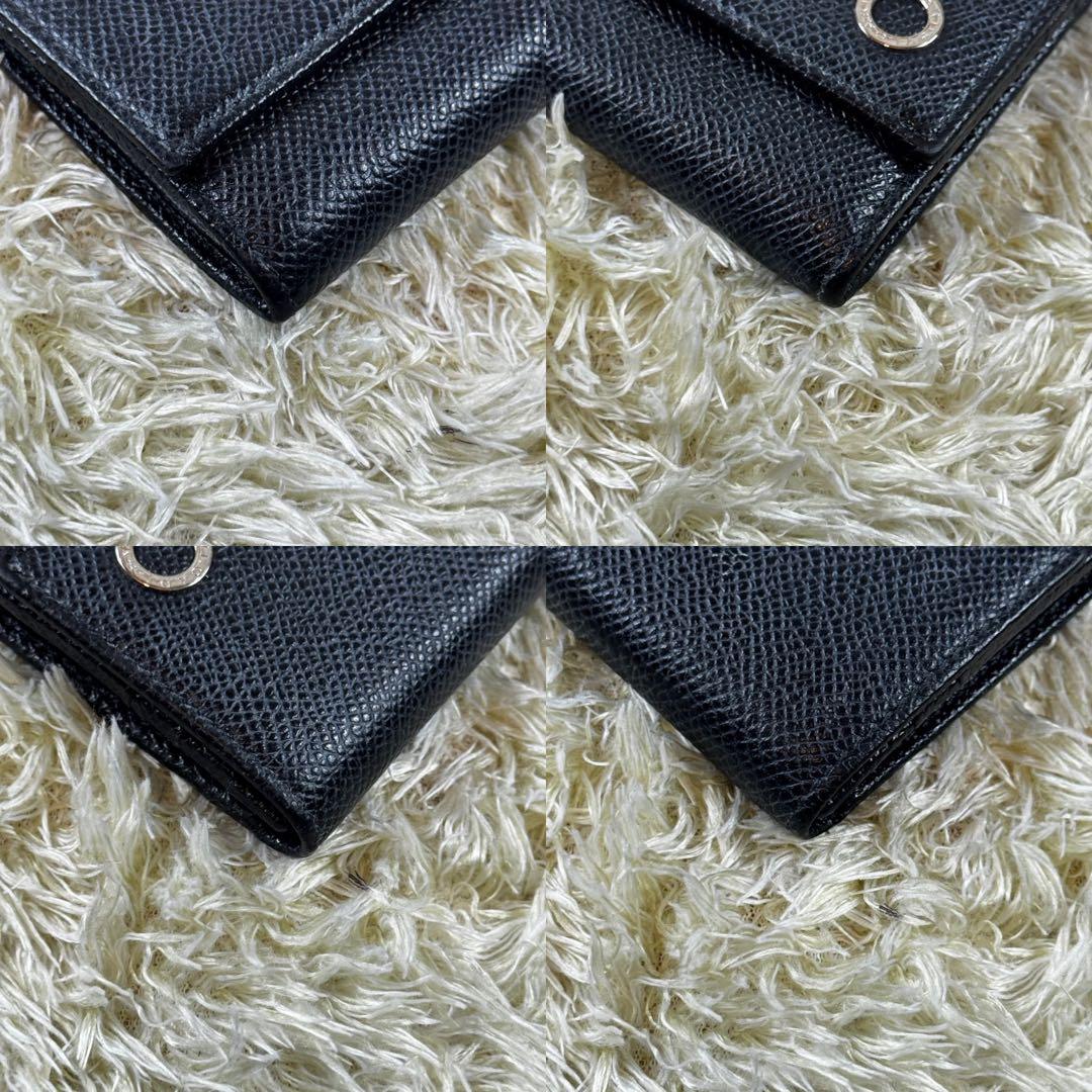 大人気✨ブルガリマン　ケース　サークルロゴ　レザー　黒　カードケース