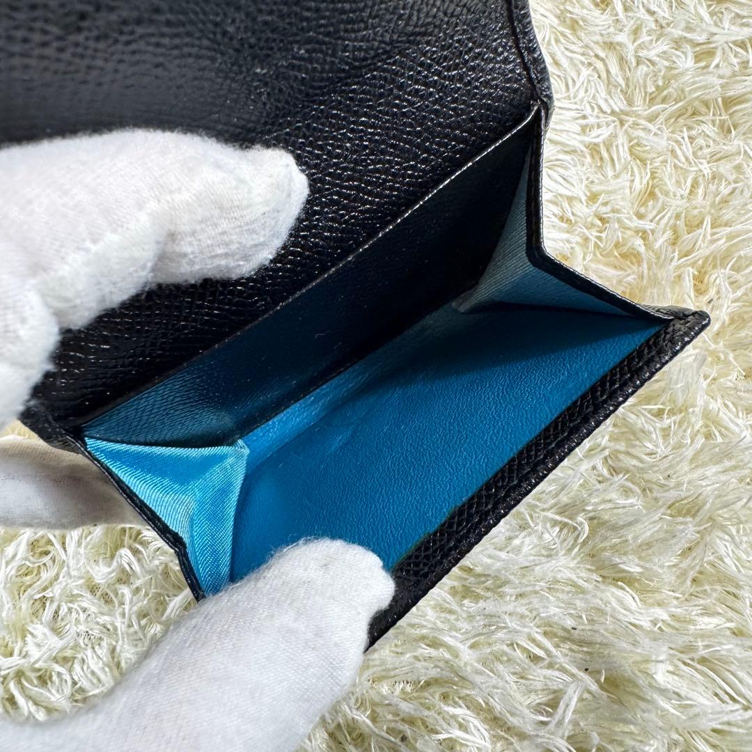 大人気✨ブルガリマン　ケース　サークルロゴ　レザー　黒　カードケース