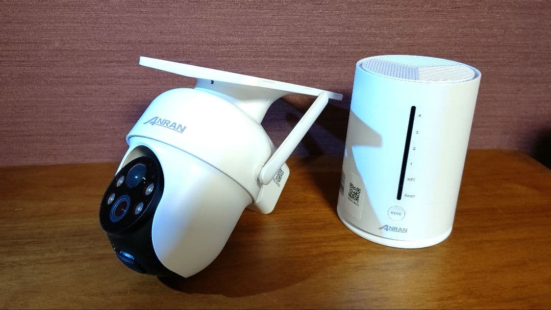 ANRAN 防犯カメラ Wi-Fi ソーラー アプリ　遠隔　無線　取付簡単