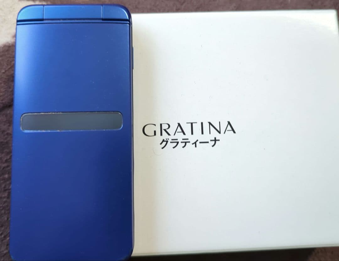 GRATINA KYF39青 携帯電話本体 箱・説明書付き