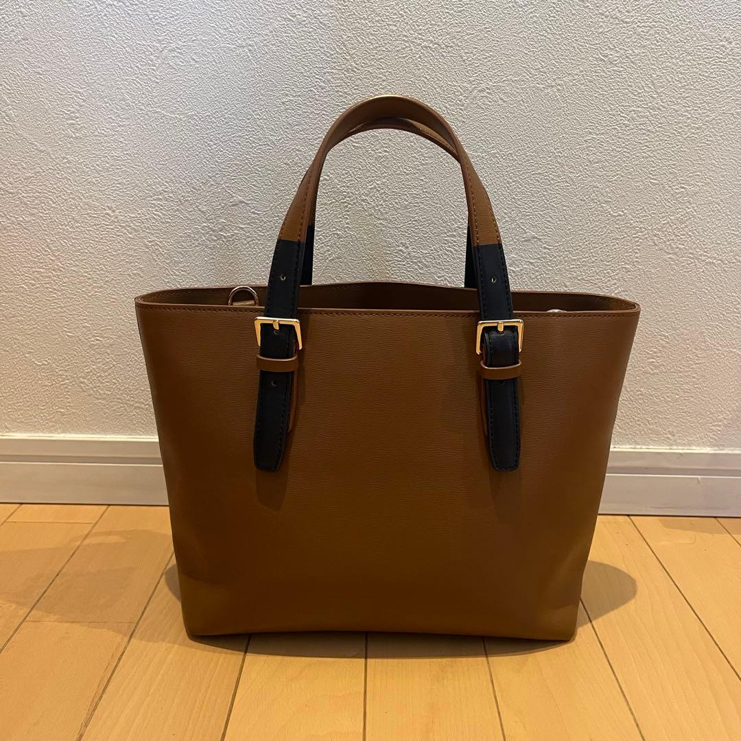 Paul Smith ポールスミス ハンドバッグ ブラウン レザー