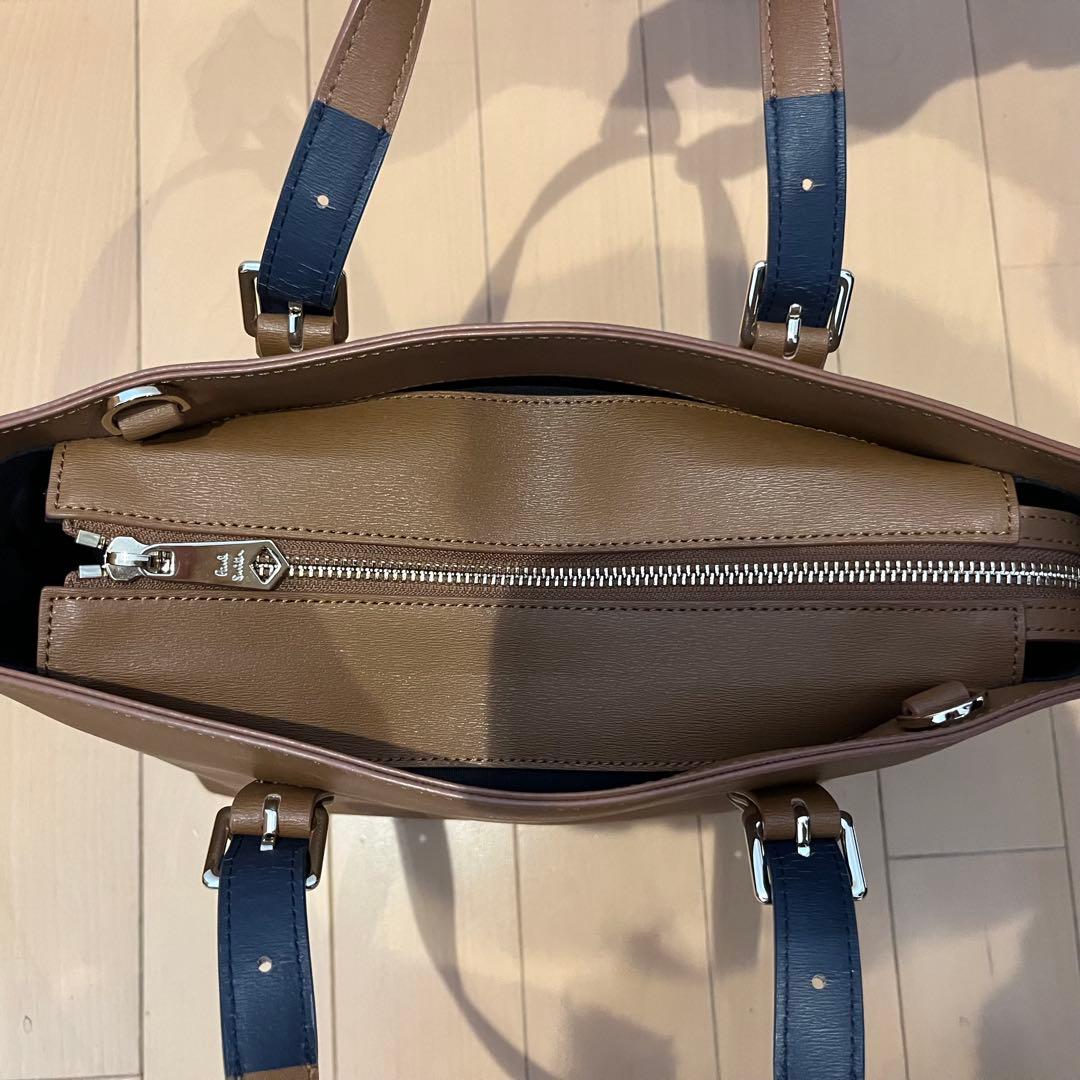 Paul Smith ポールスミス ハンドバッグ ブラウン レザー