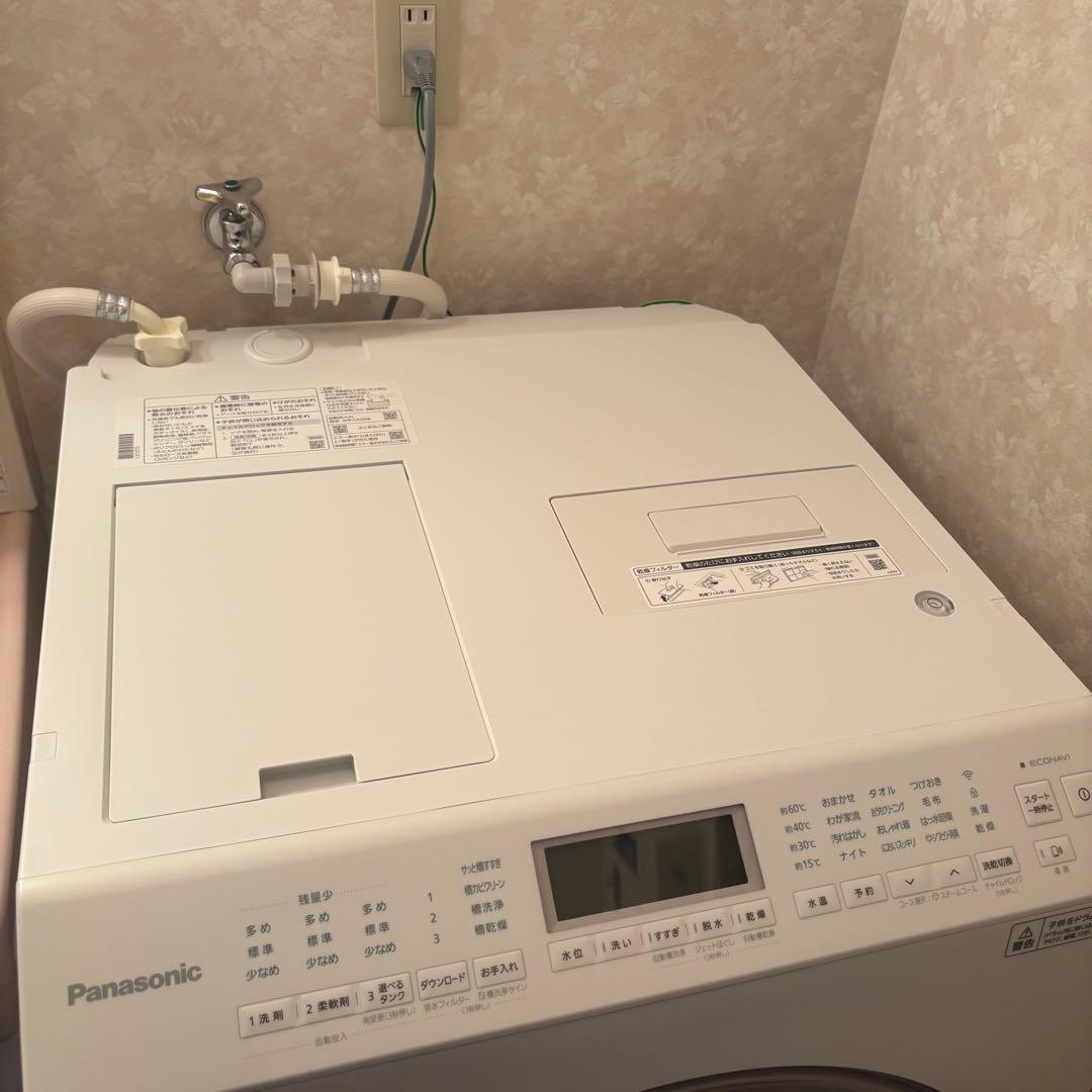 25年式　Panasonic ドラム式洗濯機　NA-LX127DR-W