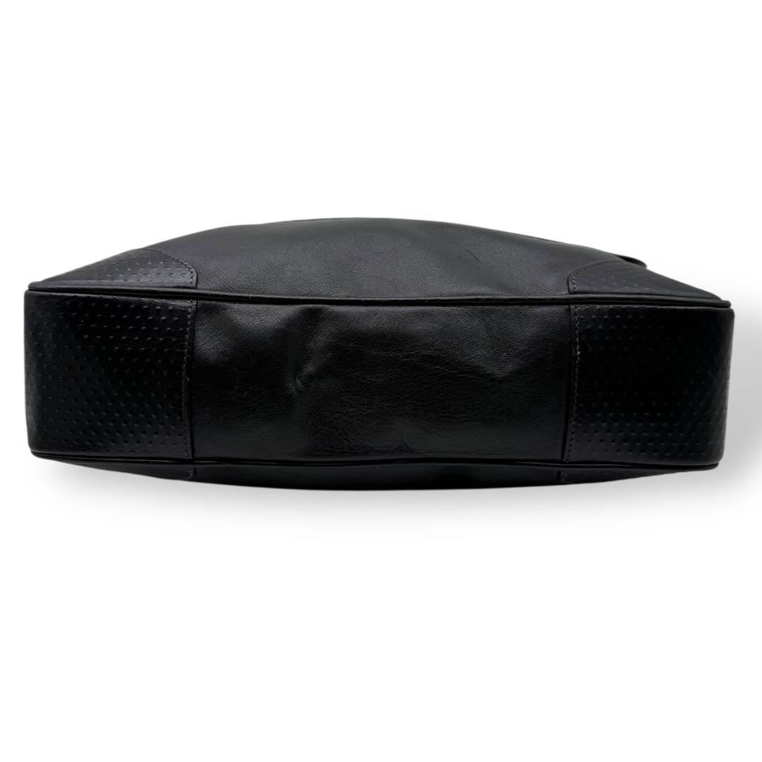 dunhill ダンヒル ショルダーバッグ レザー フラップ クロスボディ 黒