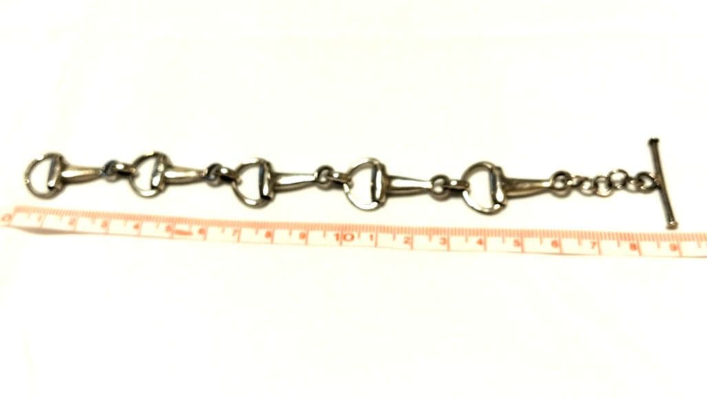 2/1(日)迄セールします！90sヴィンテージシルバーホースビットブレスレット