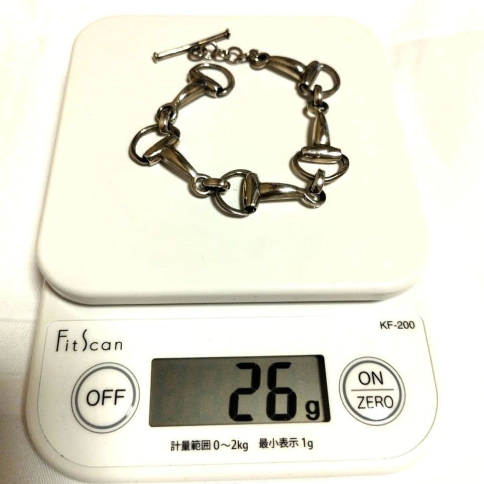 2/1(日)迄セールします！90sヴィンテージシルバーホースビットブレスレット