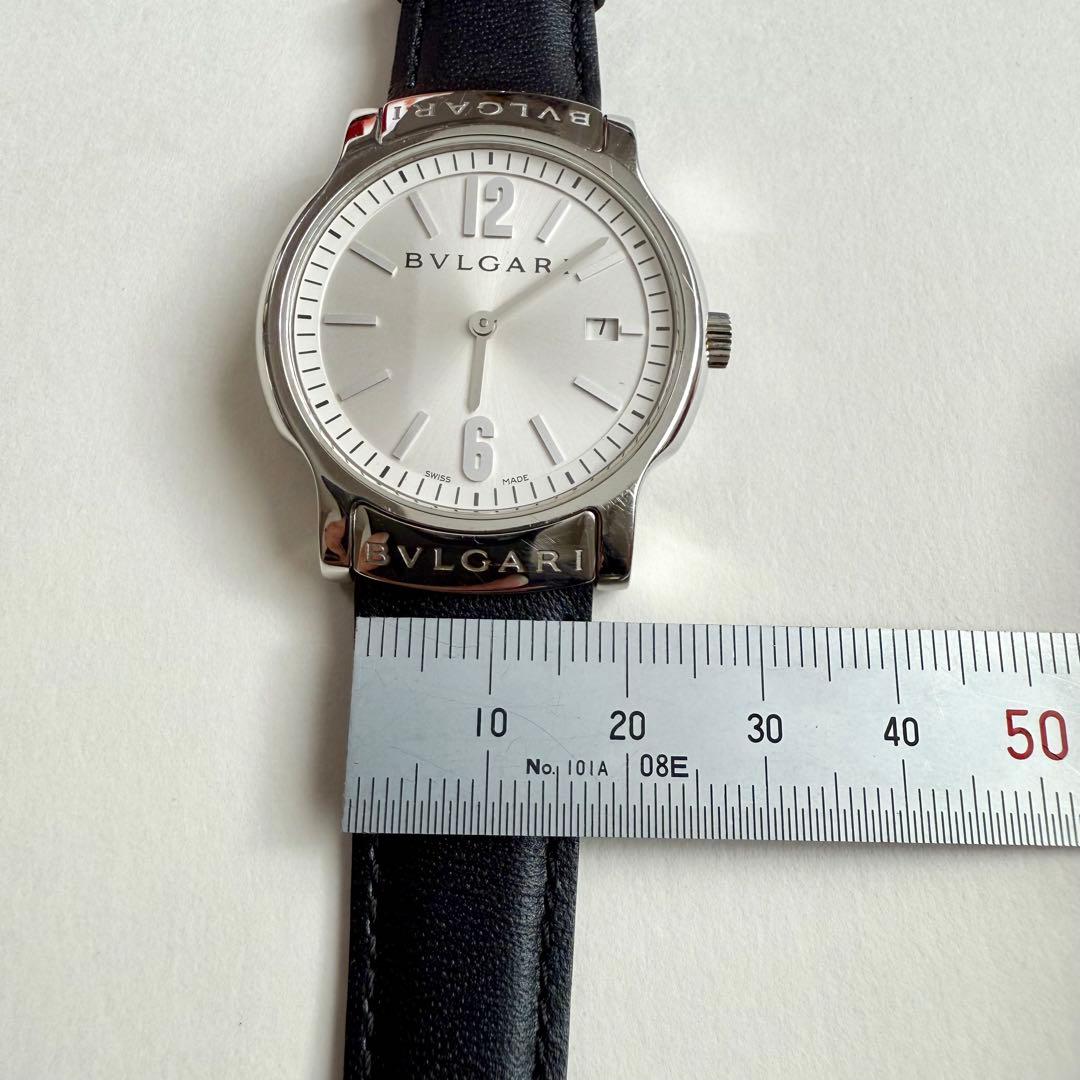 BVLGARI ブルガリ ソロテンポクオーツ 革ベルト時計ST29S