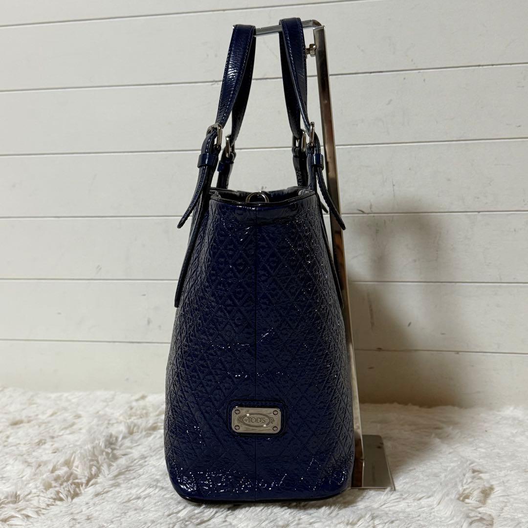 ⭐️極美品⭐️　TOD's　トッズ　2way　ハンドバッグ　トート　ネイビーブルー