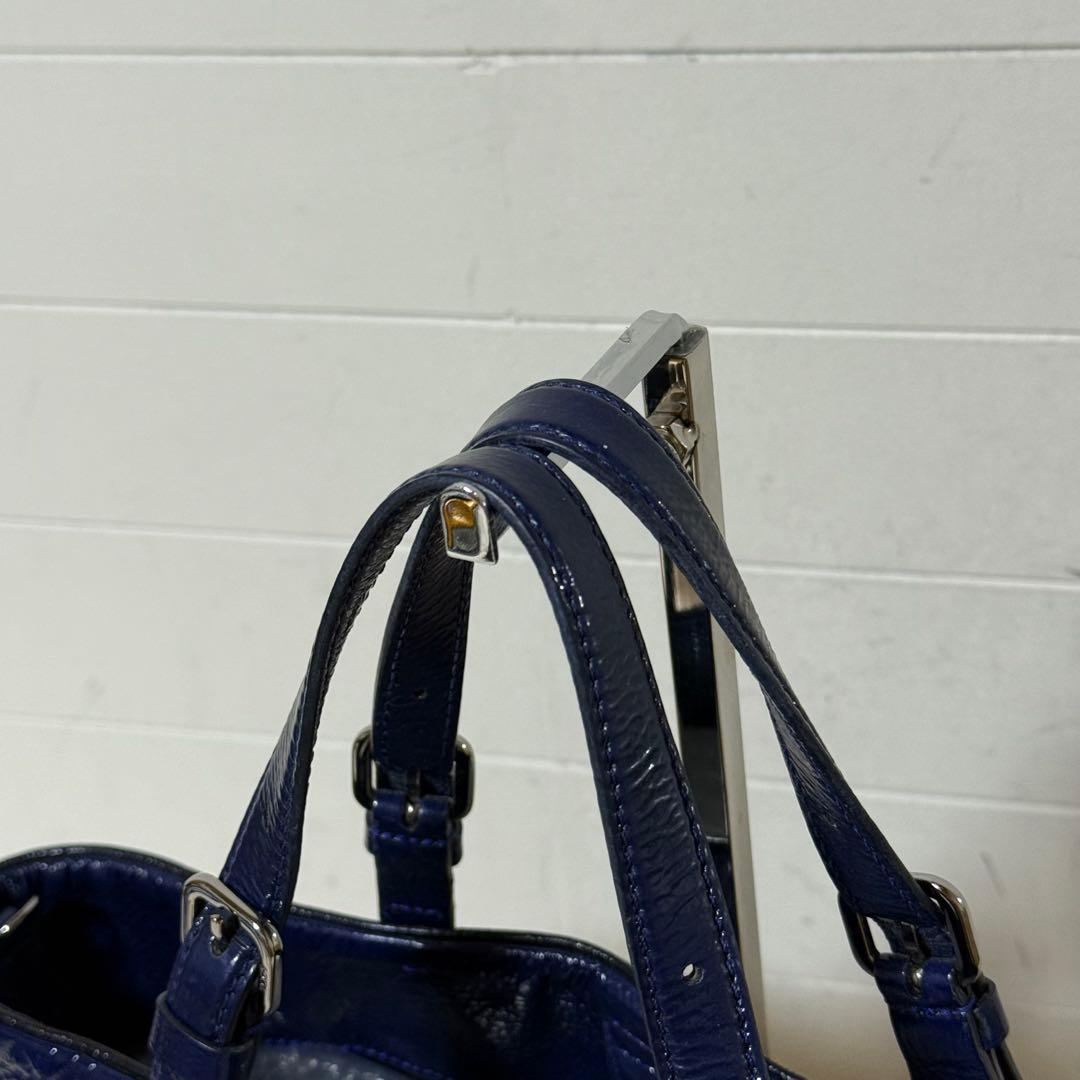 ⭐️極美品⭐️　TOD's　トッズ　2way　ハンドバッグ　トート　ネイビーブルー