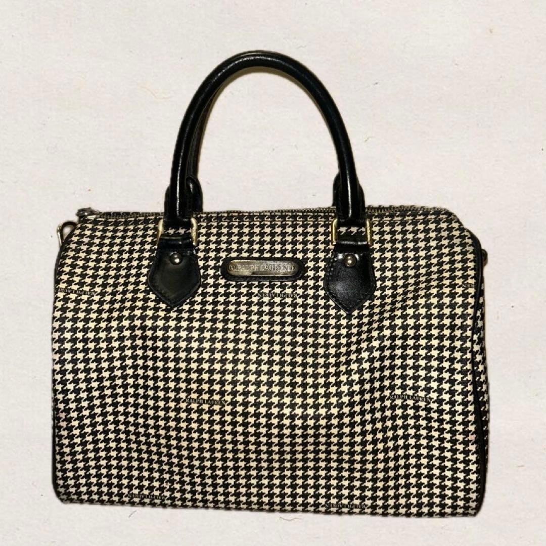 m*1様 RALPH LAUREN / ボストンバッグ　千鳥格子