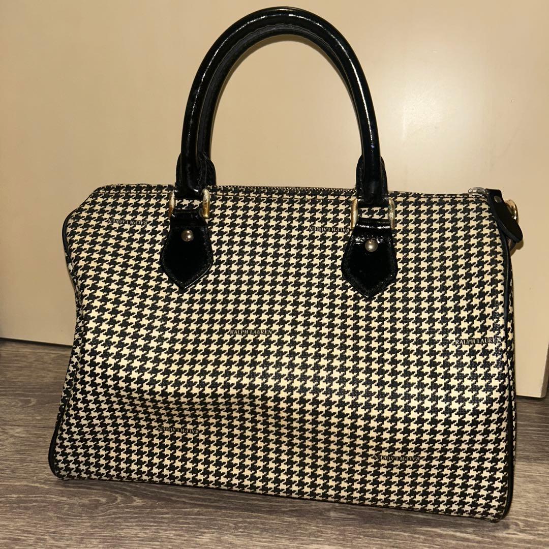 m*1様 RALPH LAUREN / ボストンバッグ　千鳥格子