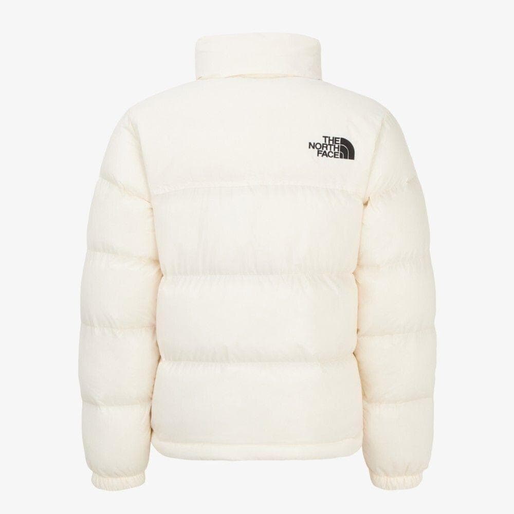 L/クリーム/韓国ヌプシ ダウンジャケット/レディース/ザノースフェイス/白近い