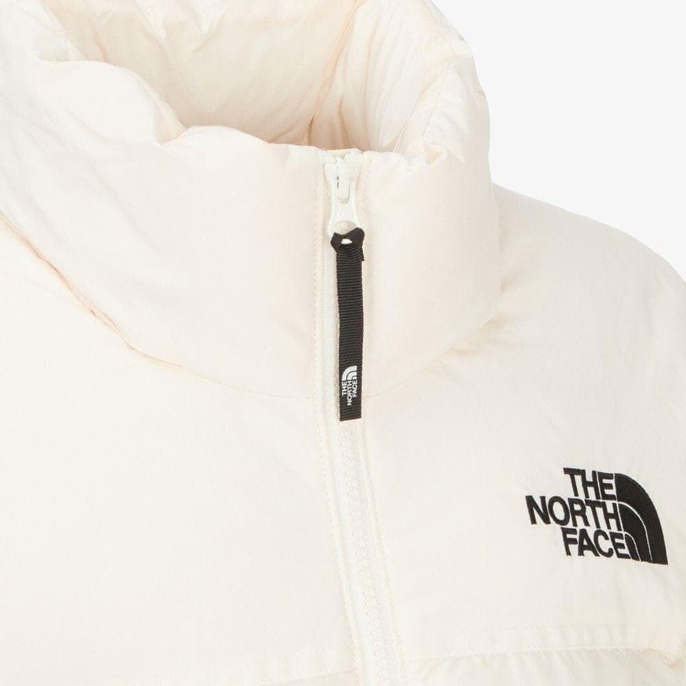 L/クリーム/韓国ヌプシ ダウンジャケット/レディース/ザノースフェイス/白近い