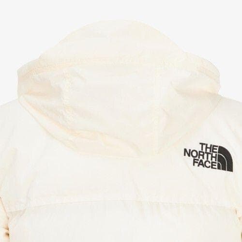 L/クリーム/韓国ヌプシ ダウンジャケット/レディース/ザノースフェイス/白近い