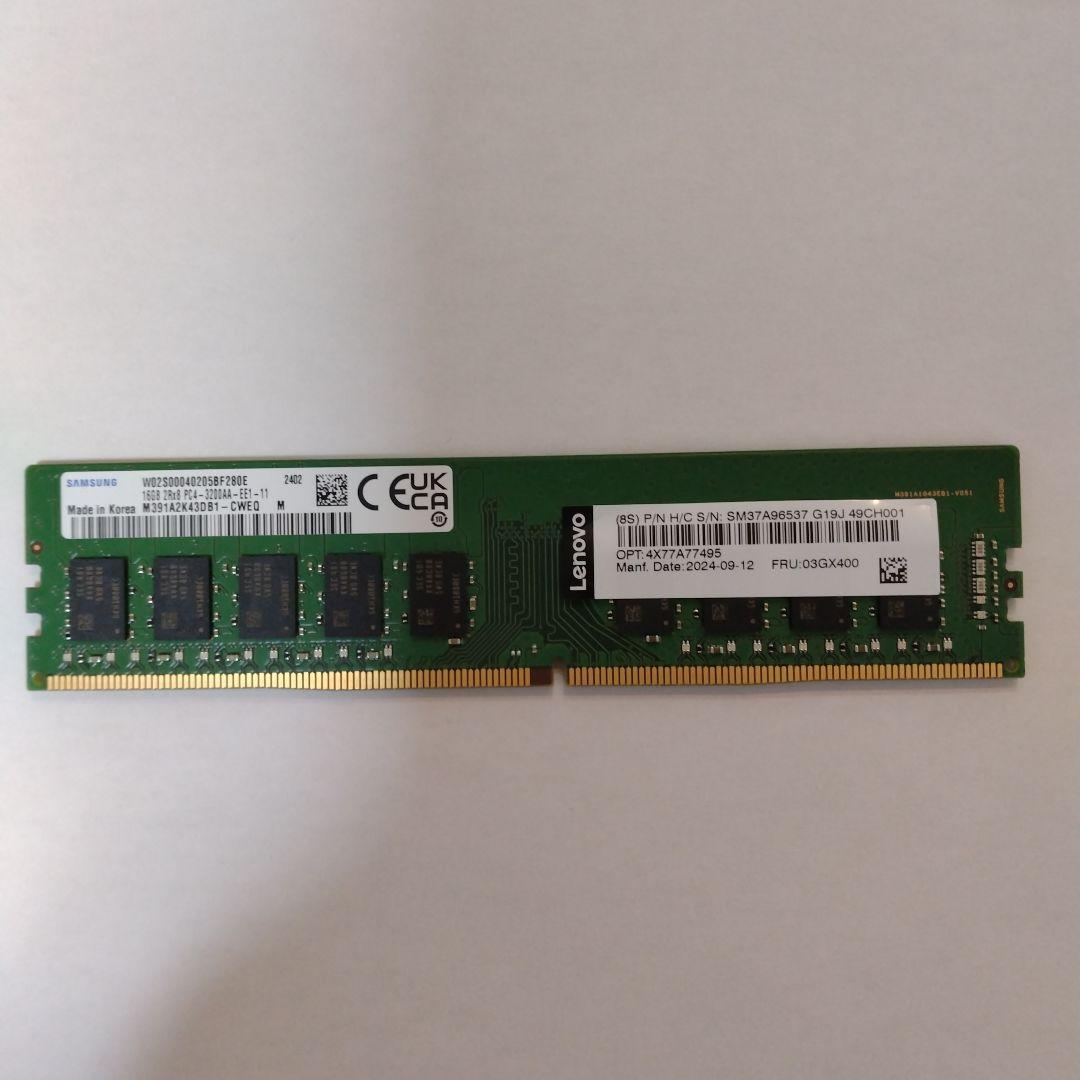 Samsung デスクトップ用メモリ16GB PC-4 3200AA