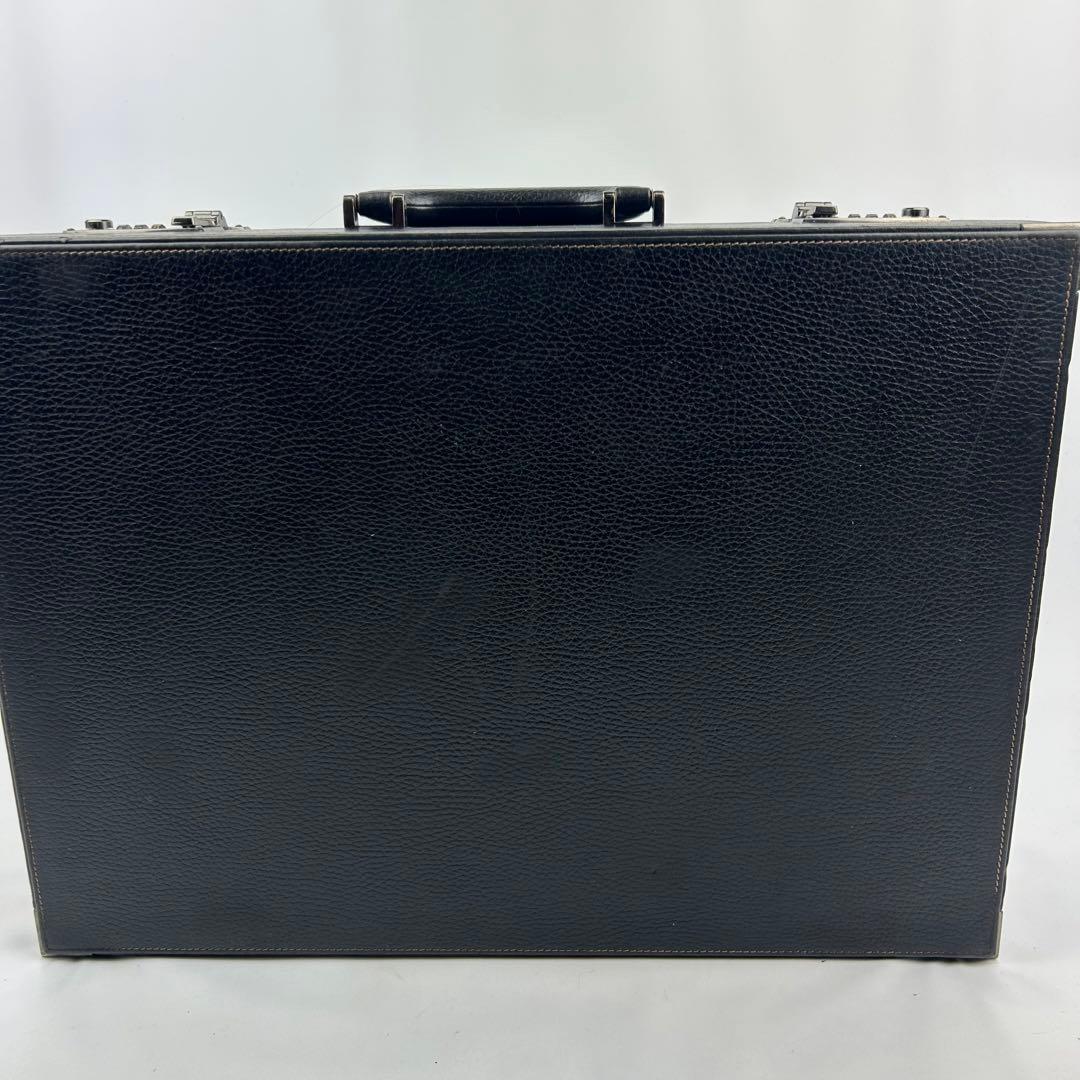 【美品】ダンヒル　アタッシュケース　ダレスバッグ　ダイヤルロック　オールレザー