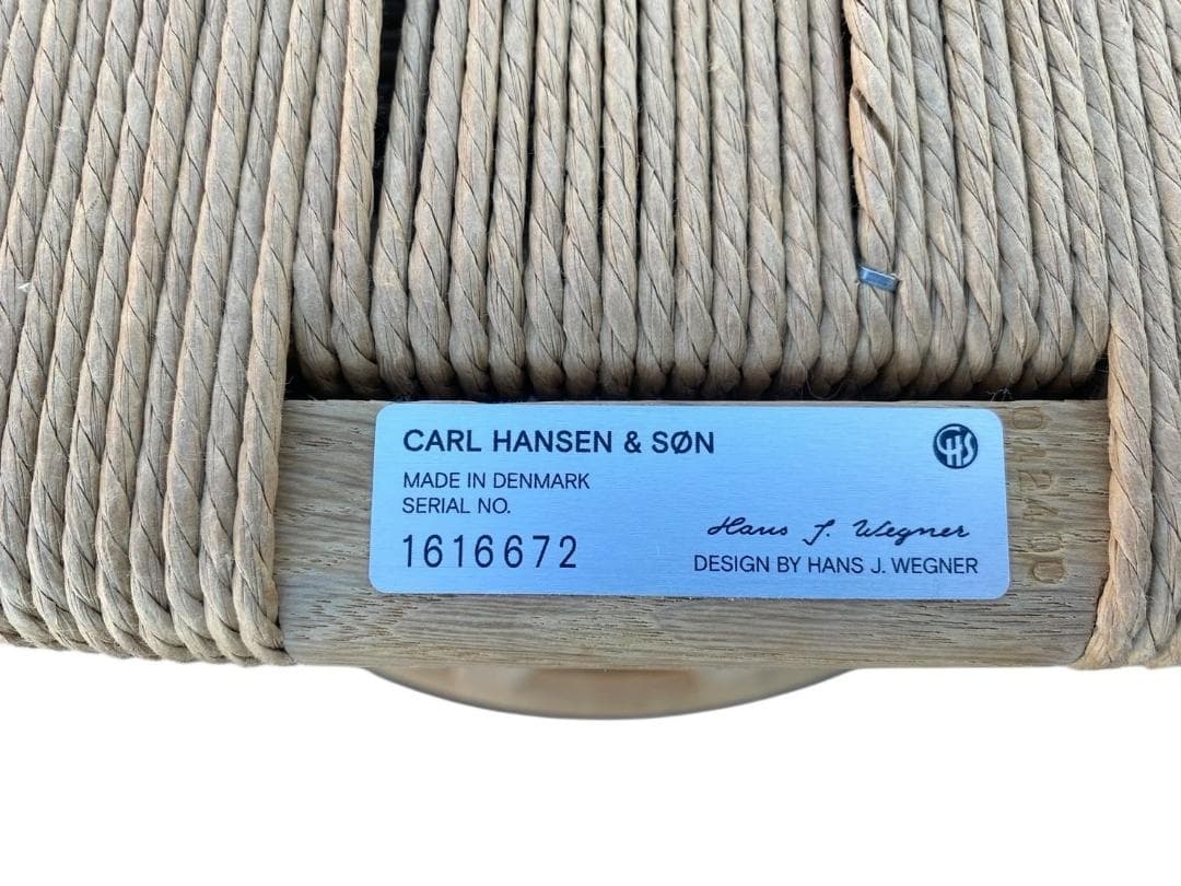 ◯②【ほぼ未使用】カールハンセン＆サン CH24 Yチェア ビーチ クッション付