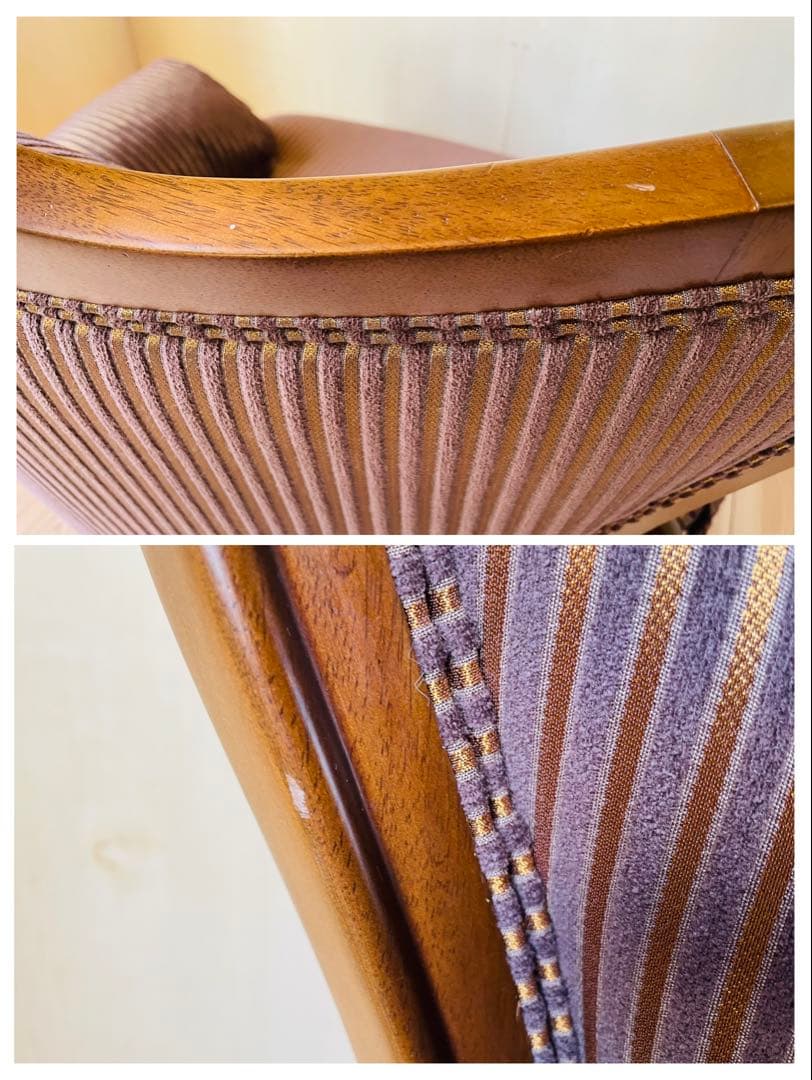 マルニ木工/マキシマム/アンドリュー/アームカバー付き/1人掛けソファ/猫脚②