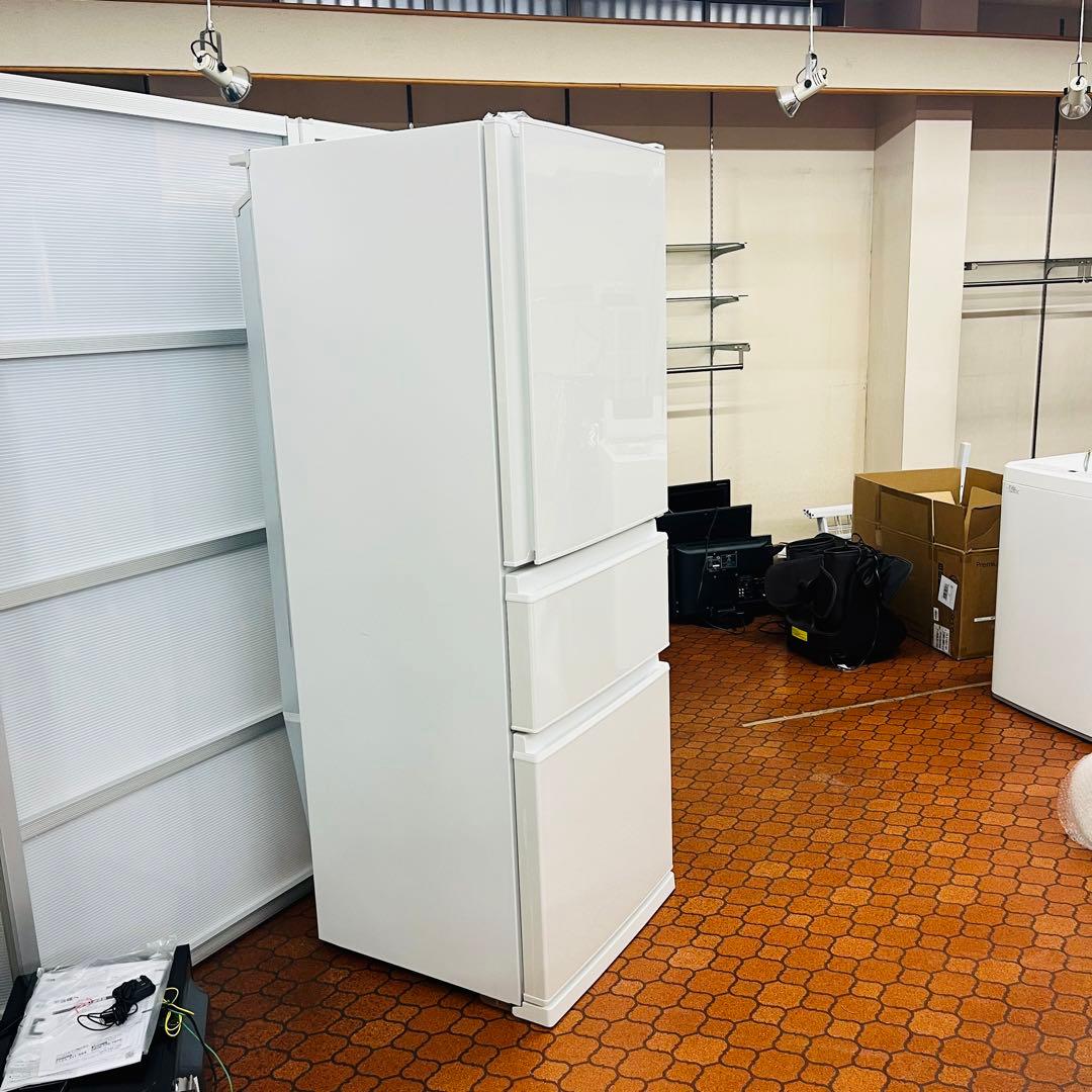 三菱　冷蔵庫　2022年製　右開き　自動製氷　3ドア　家庭向け