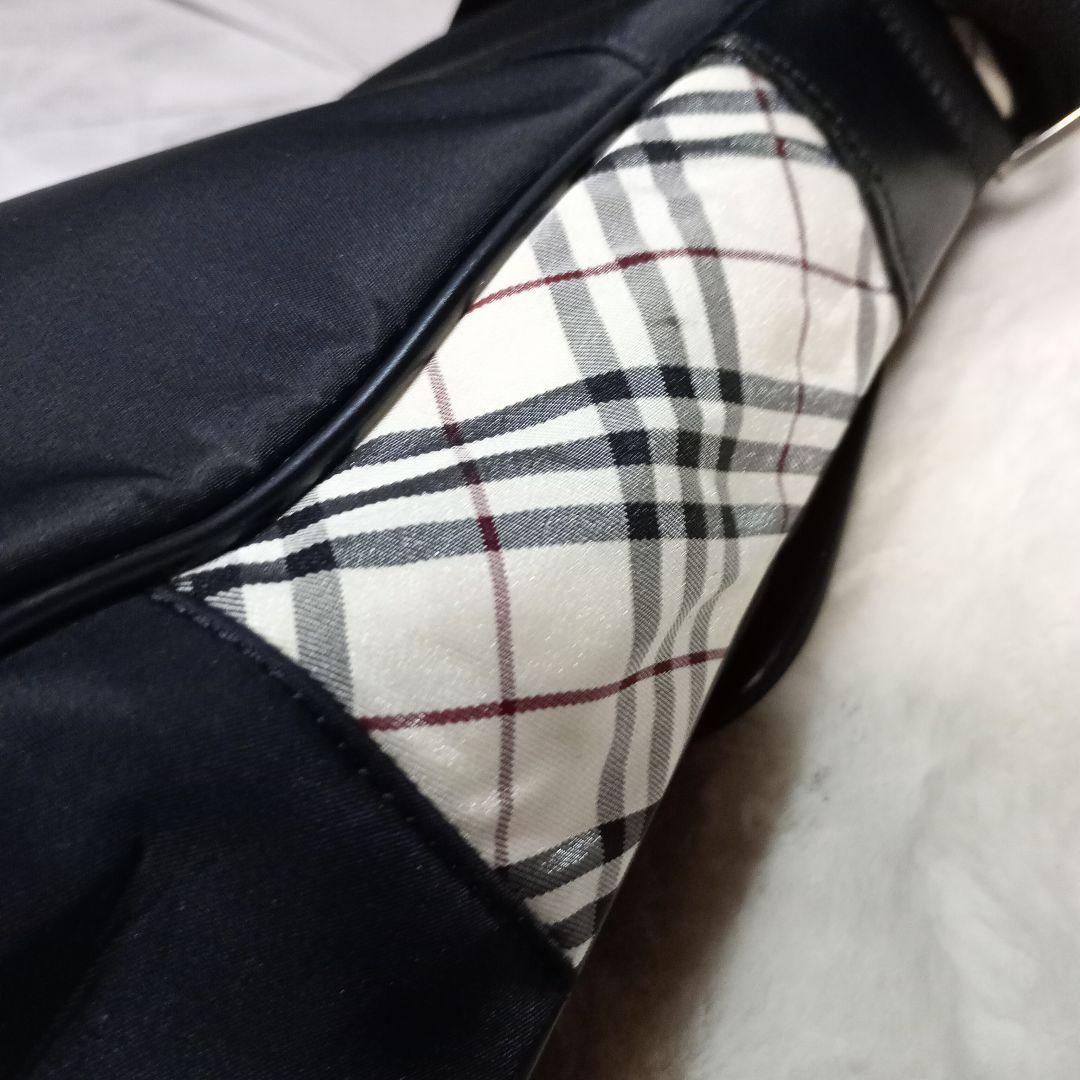 バーバリーブラックレーベル メッセンジャーバッグ ノバチェック 刻印 斜め掛け