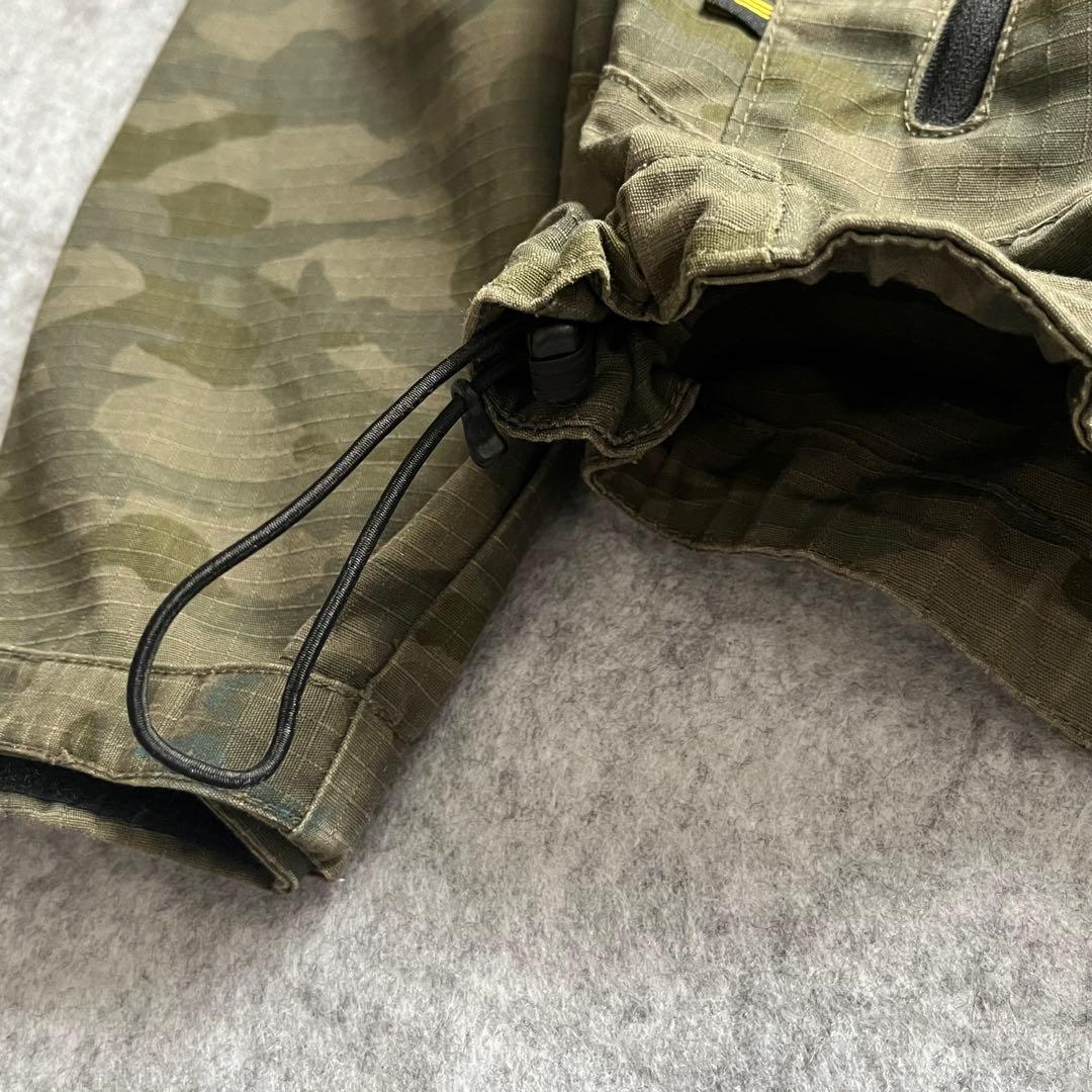 迷彩柄 リップストップ ドローコード フーディー ジャケット テック系 Y2K