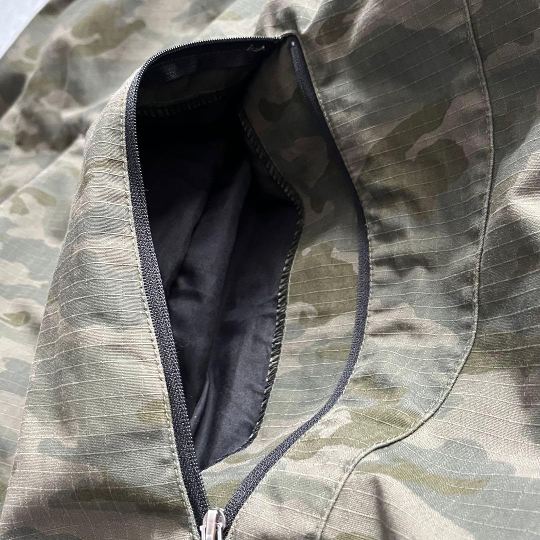 迷彩柄 リップストップ ドローコード フーディー ジャケット テック系 Y2K