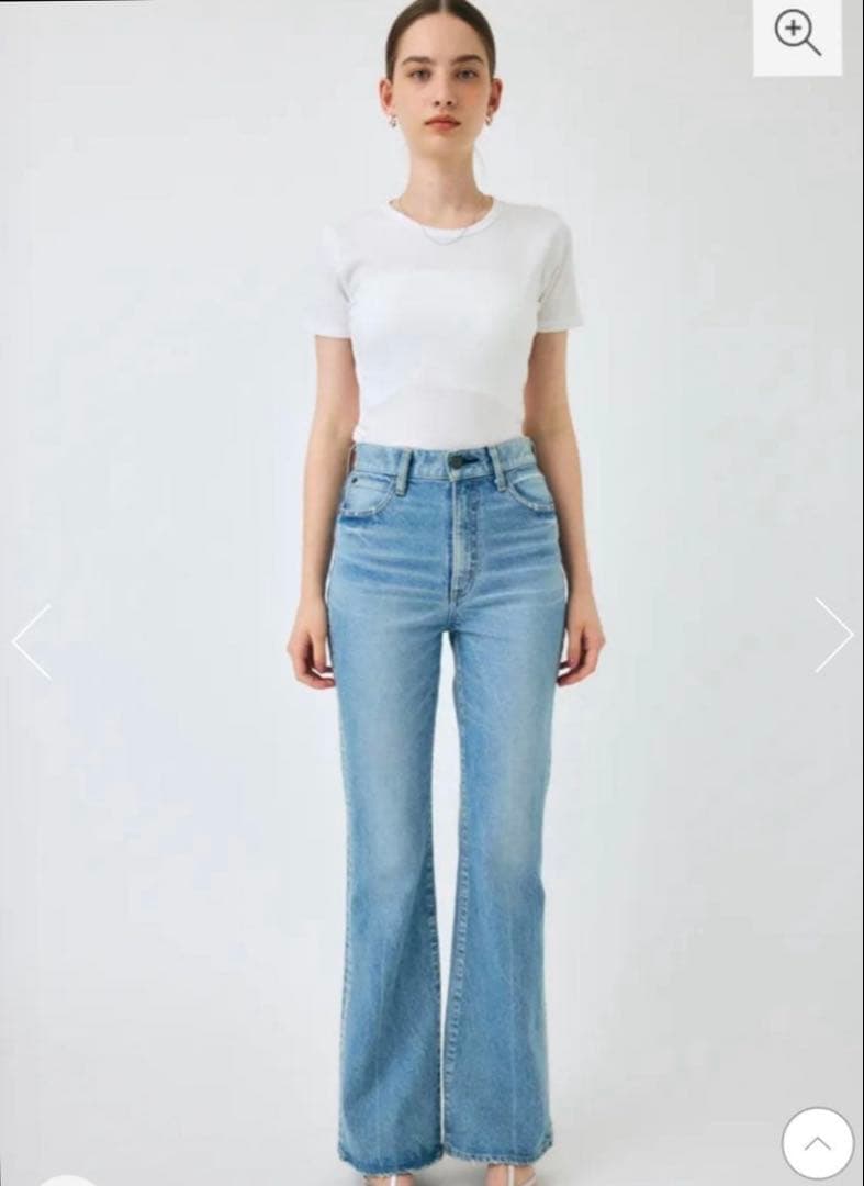 パンツ MOUSSY MVS L/BLU FLARE 23