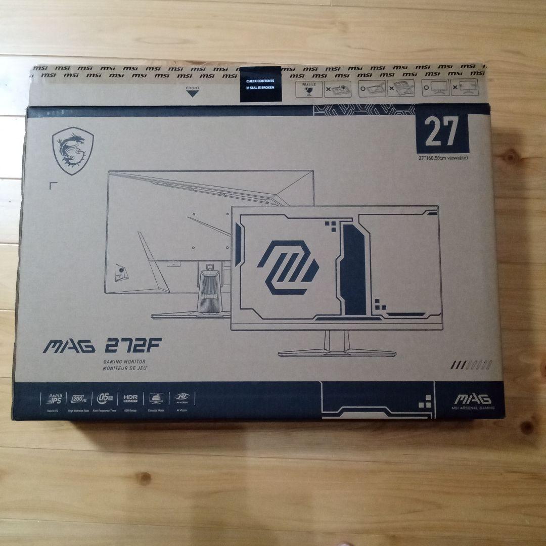 MSI MAG 272F ゲーミングモニタ　27インチ　200Hz