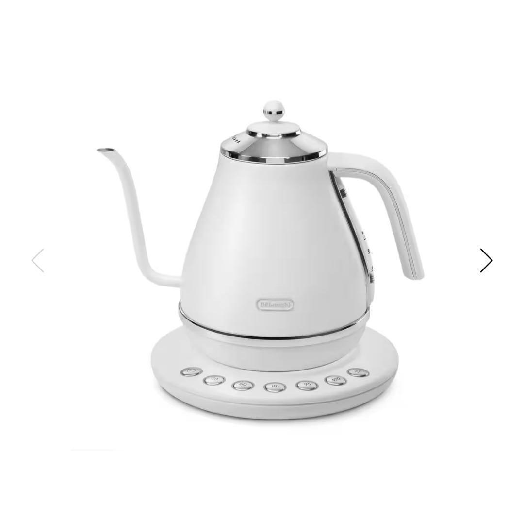 ⭐︎美品⭐︎ デロンギ 電気ケトル アイコナ KBOE1230J-W温度調整機能付き