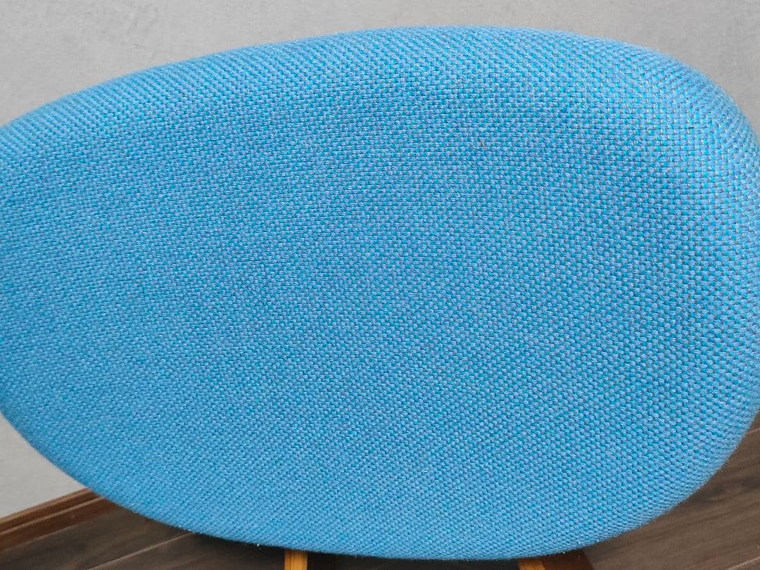 ★値下げ交渉歓迎　天童木工　低座椅子　水色　椅子　チェア　低座イス　Tendo