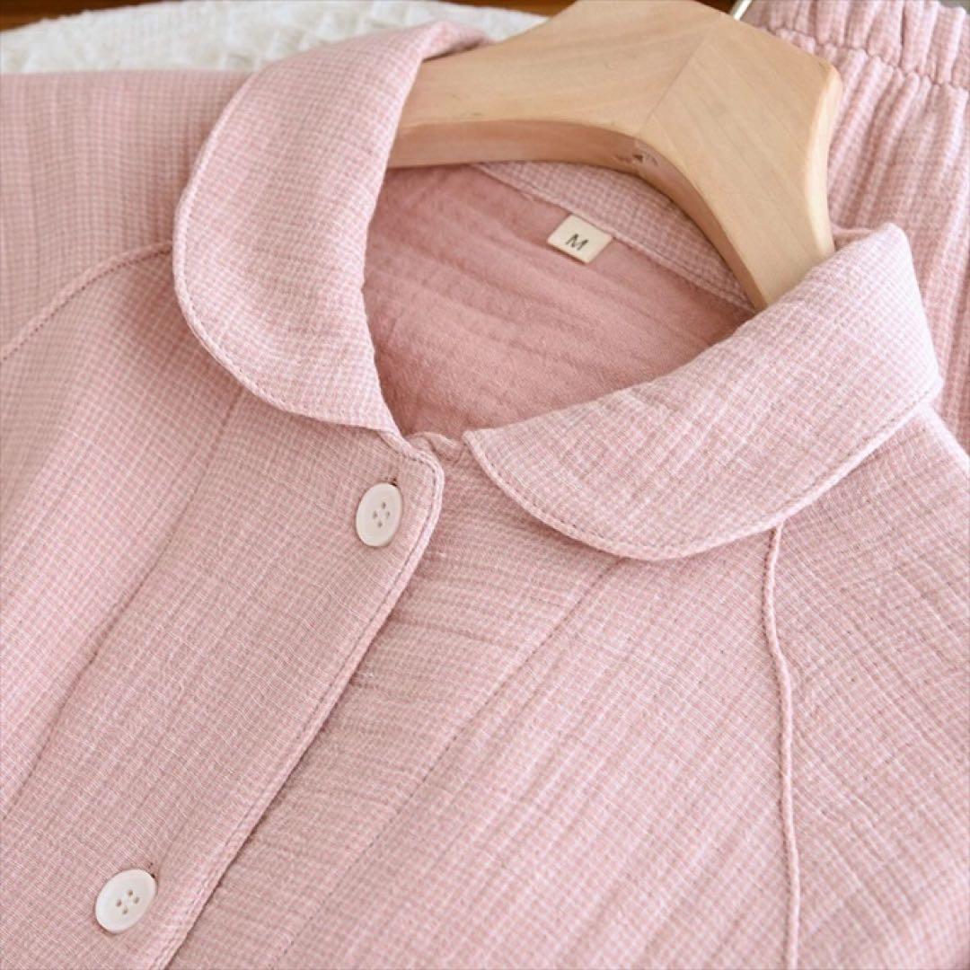 パジャマ レディース M綿100％ 4重ガーゼ 秋冬快眠パジャマ 四層ガーゼ