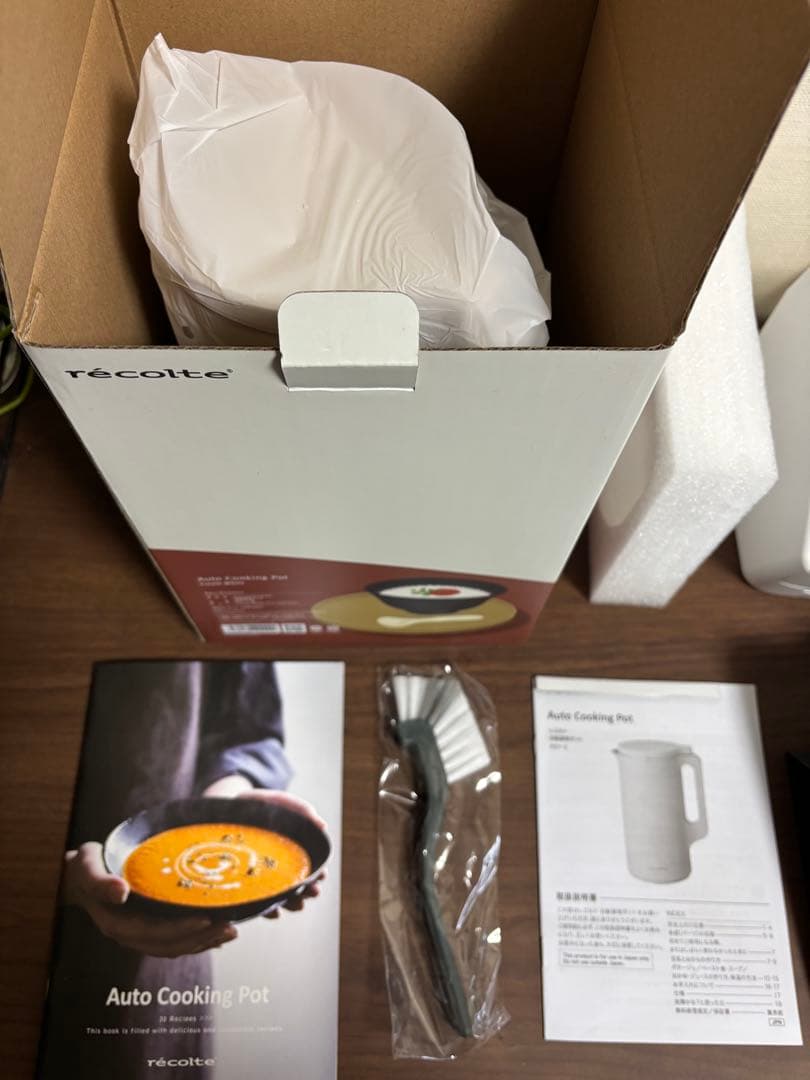 【新品未使用】レコルト 自動調理ポット スープメーカー　ポタージュ 白 ホワイト