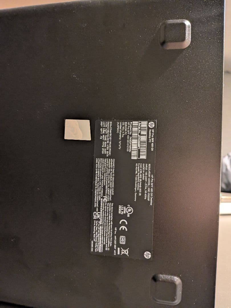 HP Pro SFF 400 G9 8GB 500GB Corei3 12世代