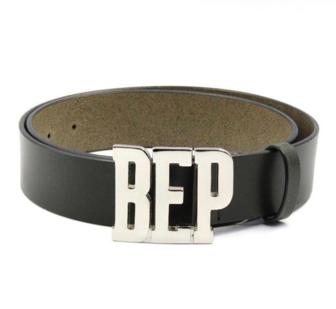 レザーベルト BEPロゴ　black eye patch レザーベルト