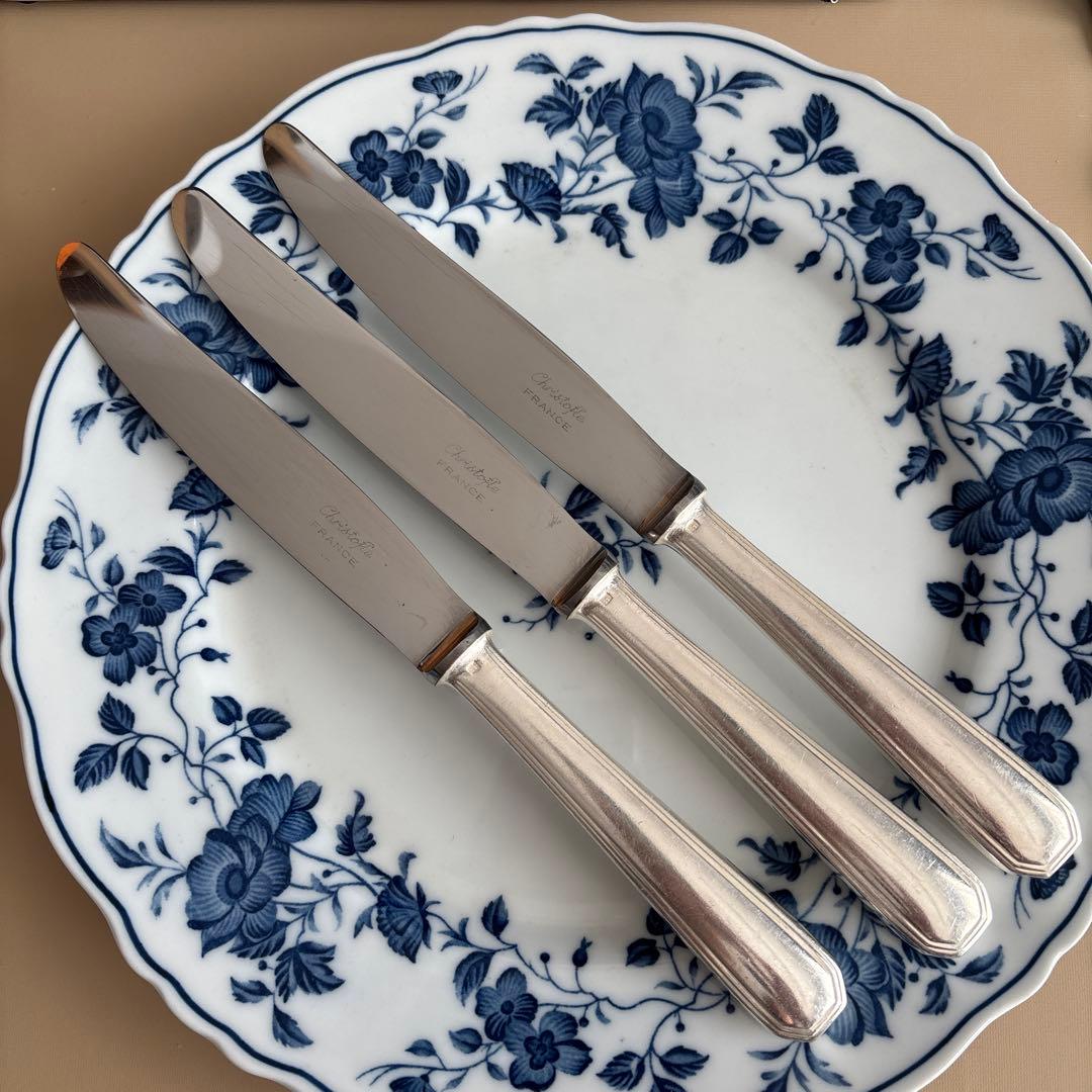 デラシネ　クリストフル テーブルナイフ スプーンフォーク　9本セット