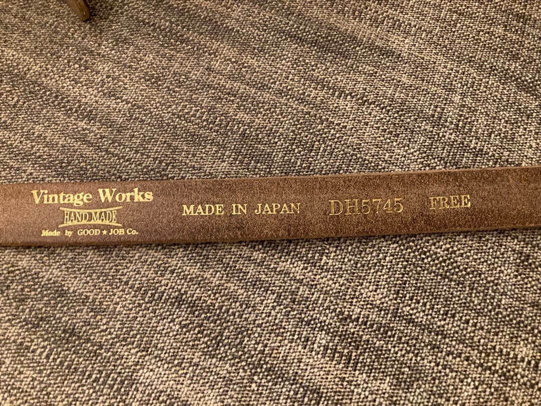 VINTAGE WORKS レザーベルト DH5745 ブラック