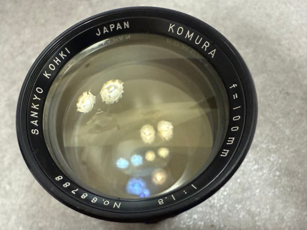 カメラレンズ KOMURA SANKYO KOHKI f=100mm 1:1.8