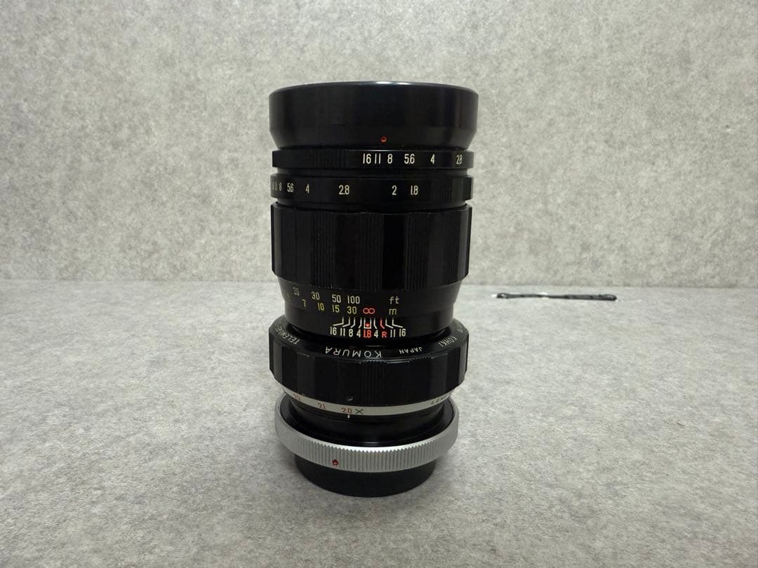 カメラレンズ KOMURA SANKYO KOHKI f=100mm 1:1.8