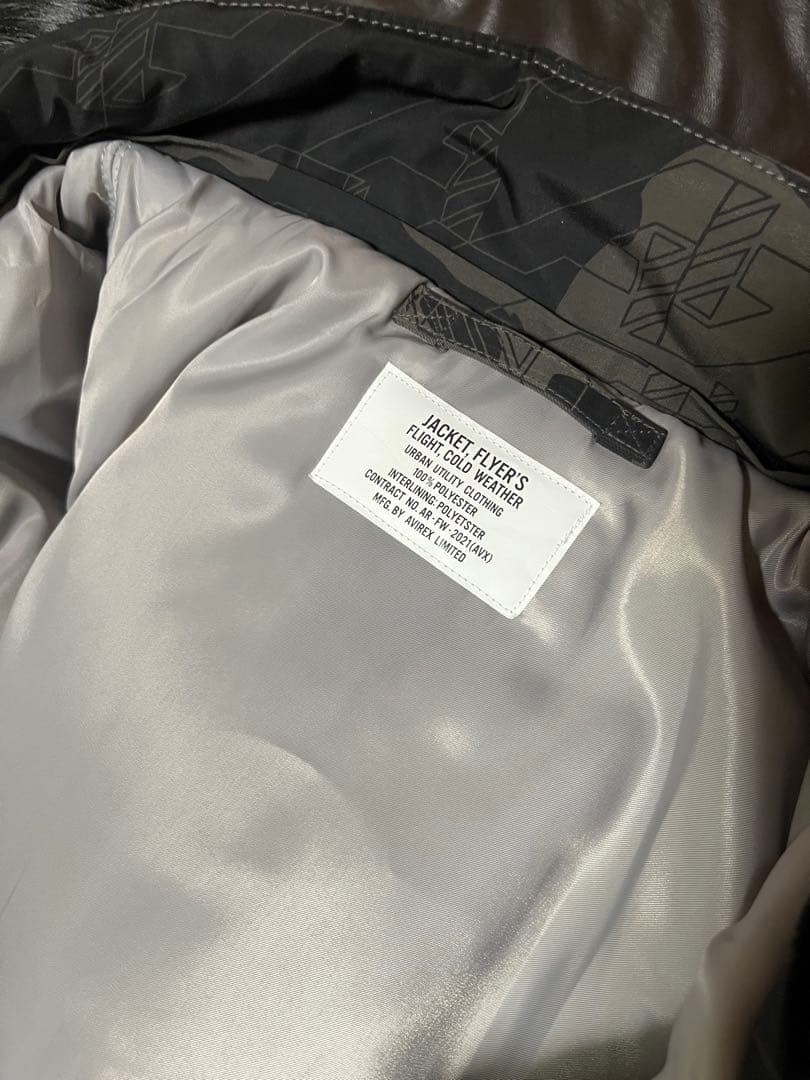 AVIREX 中綿　フライトジャケット　ウェザーウォッチャーフード付き