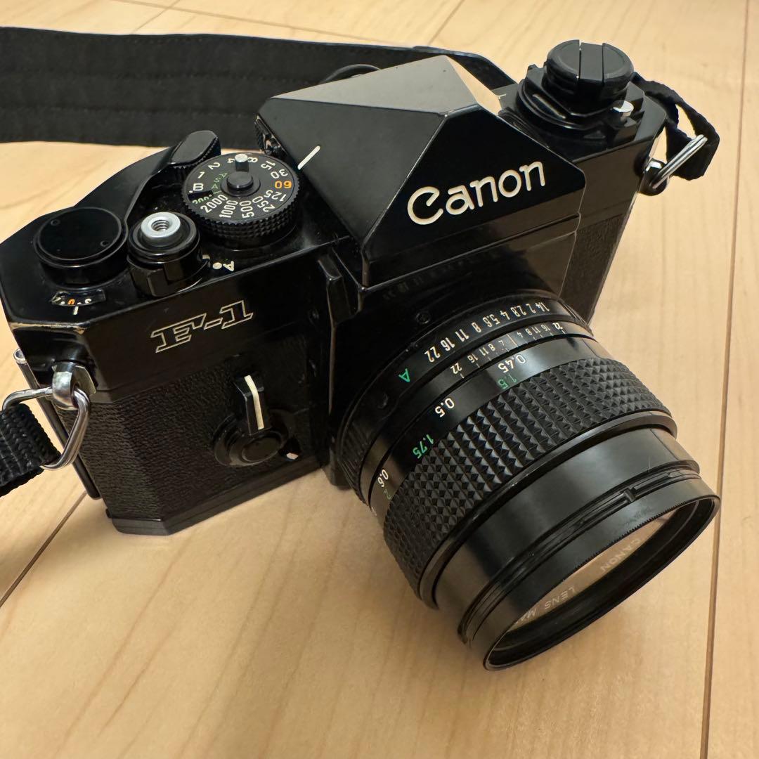 【整備済】Canon 旧F-1 前期 ボディ ブラック　※作例掲載