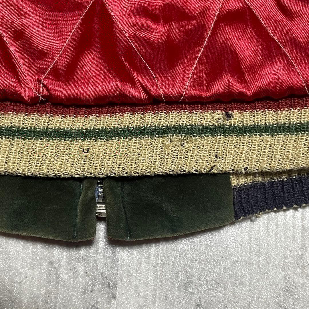 TAILOR TOYO 別珍 スカジャン 刺繍 リバーシブル 刺繍 虎 ハワイ