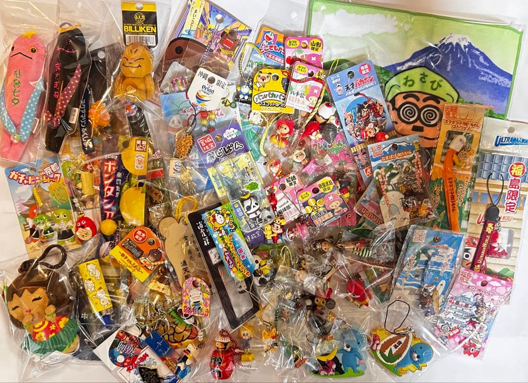 ご当地ストラップ　キーホルダー　まとめ売り　おみやげキーホルダー