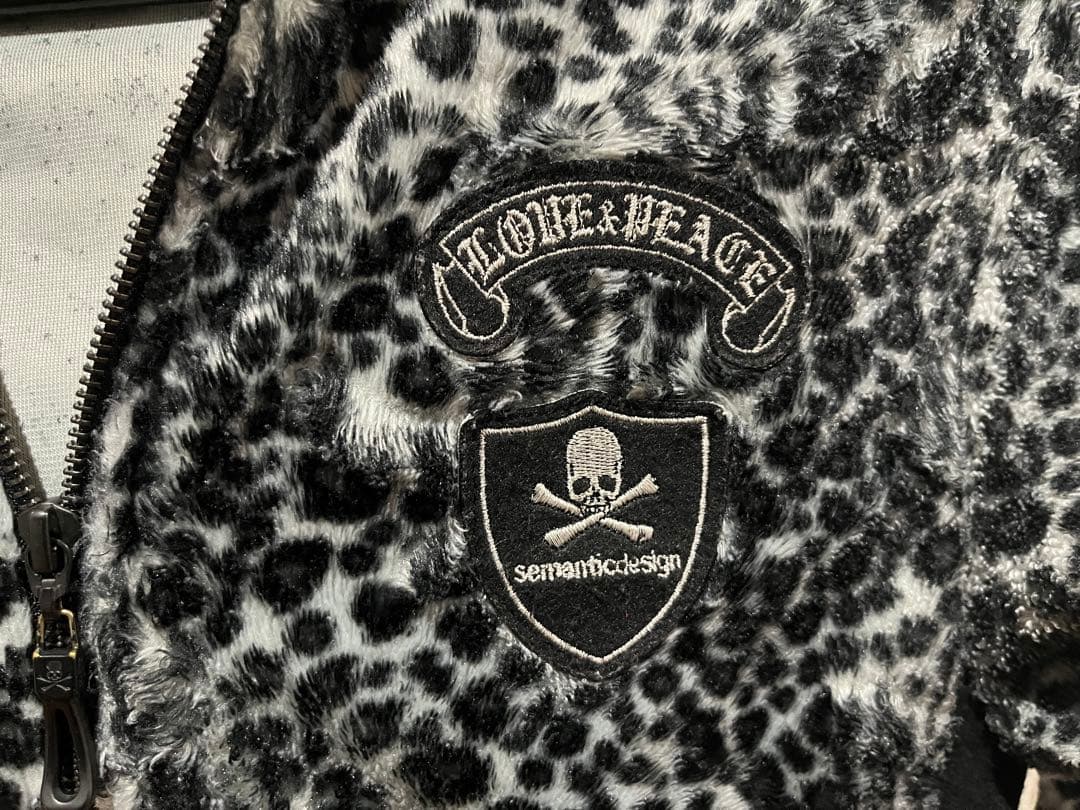 Roen × semantic design レオパード柄パーカー