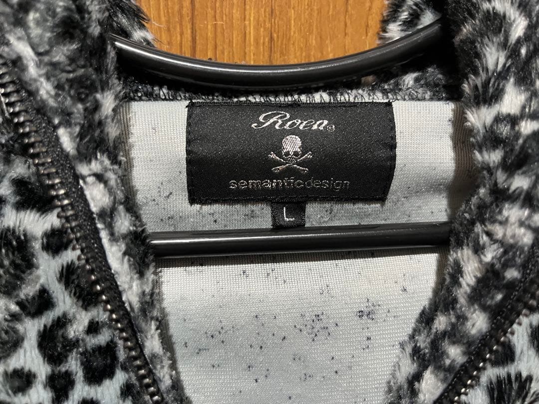 Roen × semantic design レオパード柄パーカー