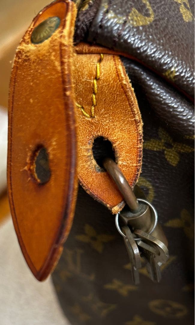 piLOUIS VUITTONスピーディ35 モノグラムバッグ 南京錠有り