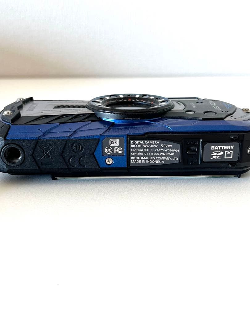 RICOH WG-40w コンパクトデジタルカメラ　青　ブルー